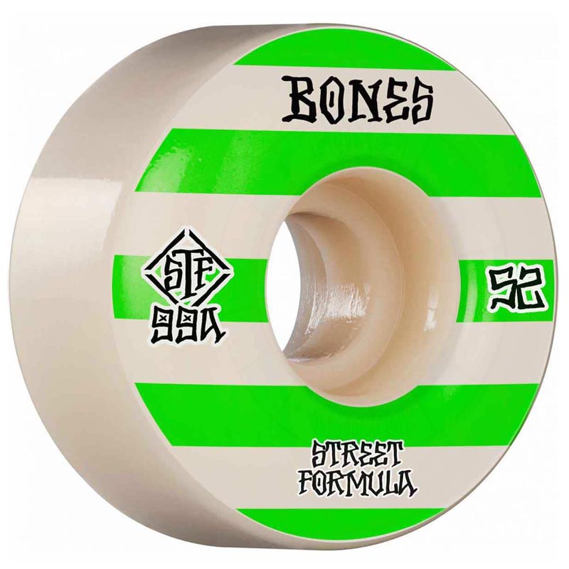 Bones STF V4 Wide Patterns 52mm 99a White
